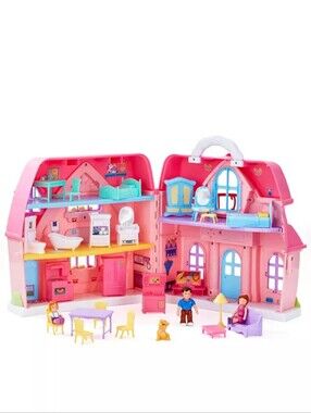 You & Me Happy Together Cottage Dollhouse Playset Toys R Us Working Sound. RARE!